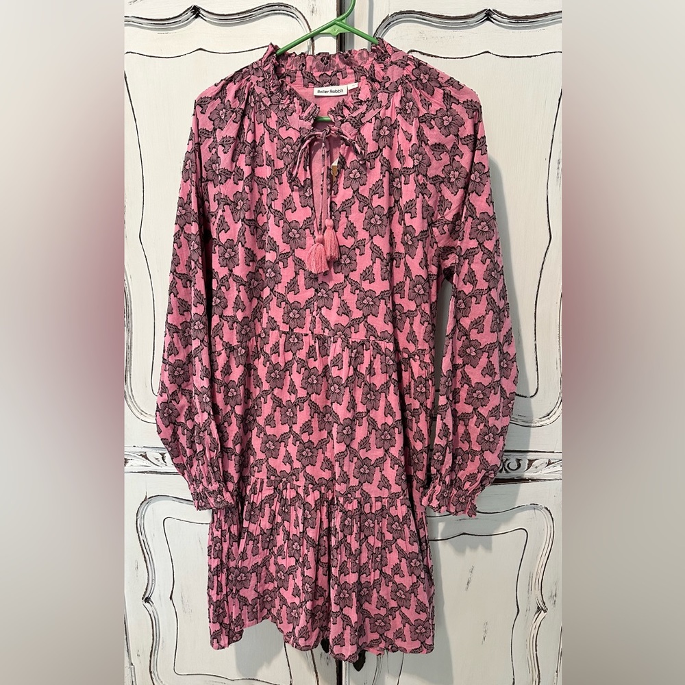 NWT Roller Rabbit Tiered Peasant Dress